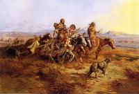 Charles Marion Russell - Indian Women Moving